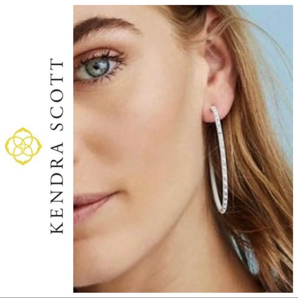 Kendra Scott Val Hoop Earrings / Lilac - Picture 7 of 8